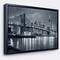 Designart - Panorama New York City at Night - Cityscape Framed Canvas Print